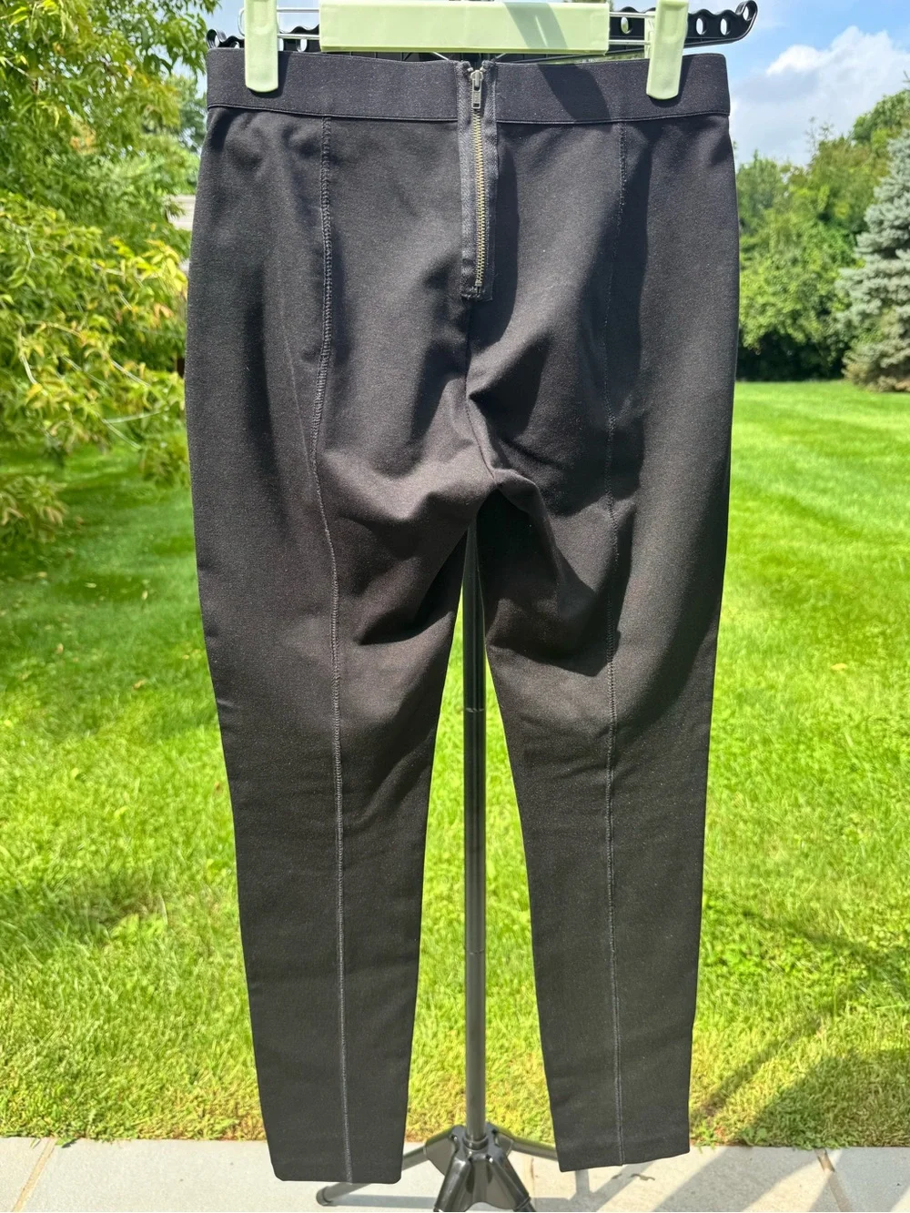 J. Crew Ponte Pixie Black Ankle-Length Pants